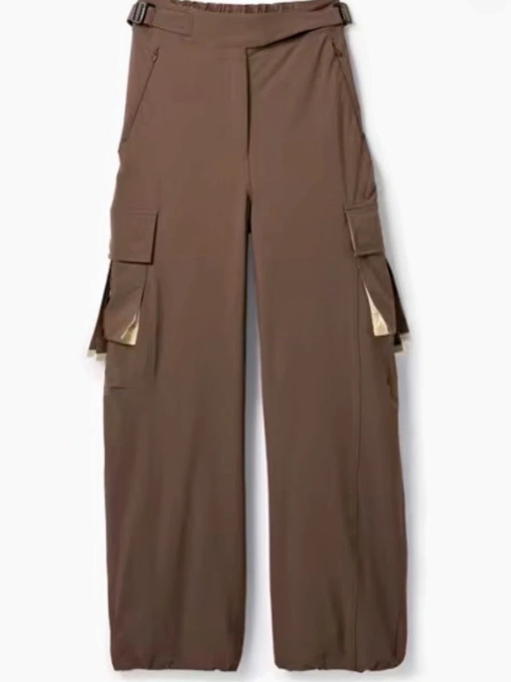 Seniq Cargo Track Pants in Brown XS